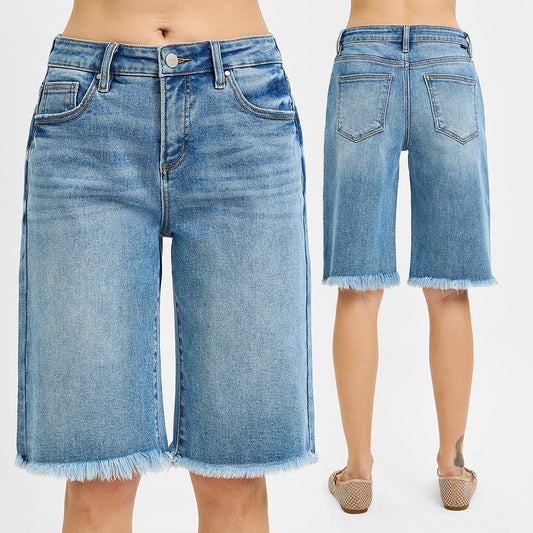 RISEN Tummy Control Mid Rise Fit Bermuda Shorts RDS6353