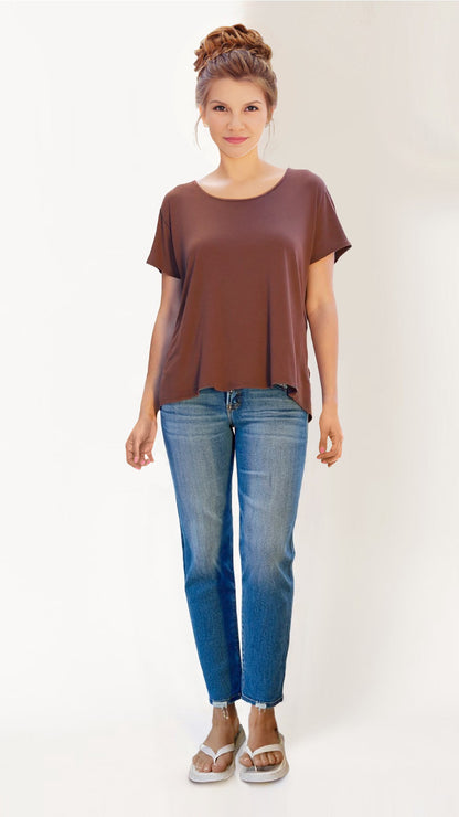 RISEN Tummy Control High Rise Ankle Slim Barrel Jeans