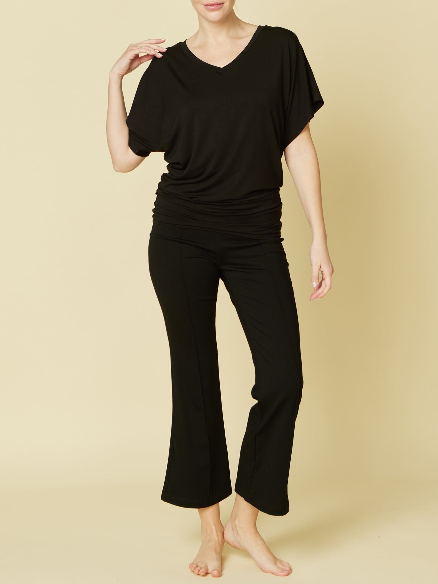 Studio Ko Organic Bamboo Ponte Classic Slim Pants
