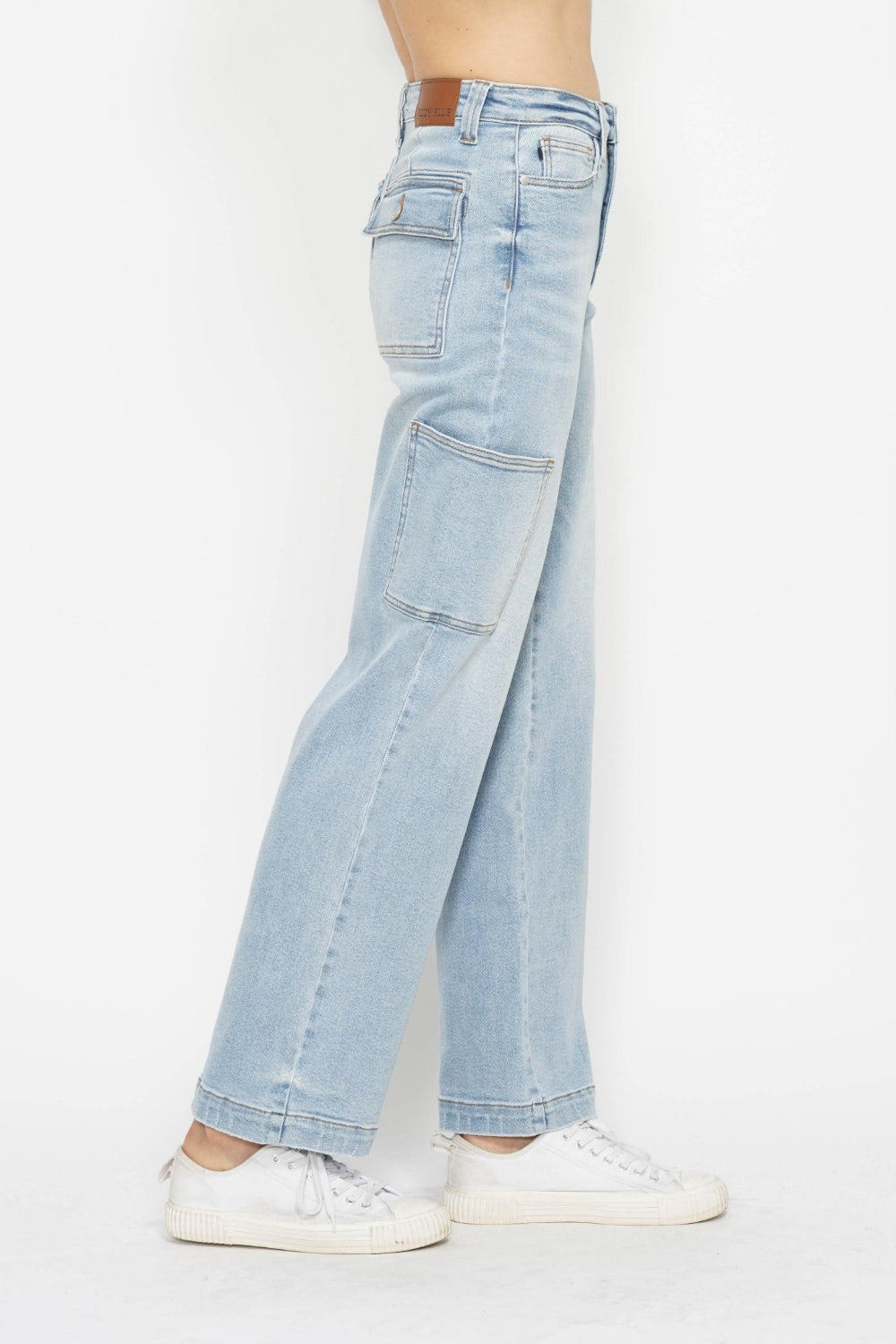 Judy Blue High Waist Cargo Wide Leg Jeans 88924
